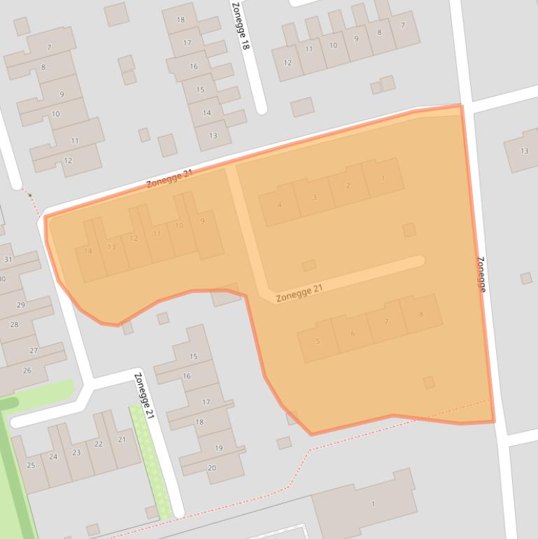 Kaart van postcodegebied 6903HA.