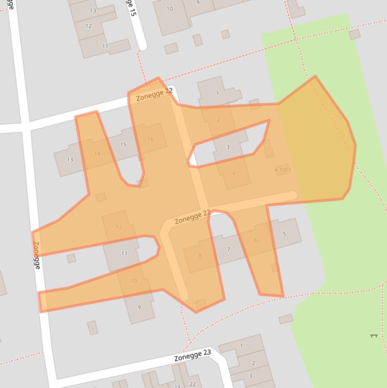 Kaart van postcodegebied 6903HD.