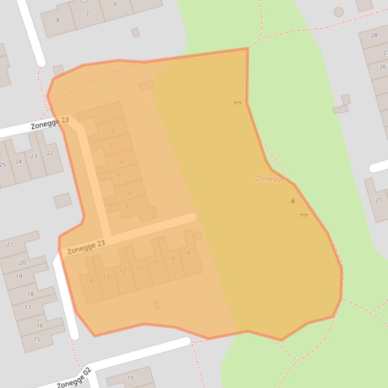 Kaart van postcodegebied 6903HE.