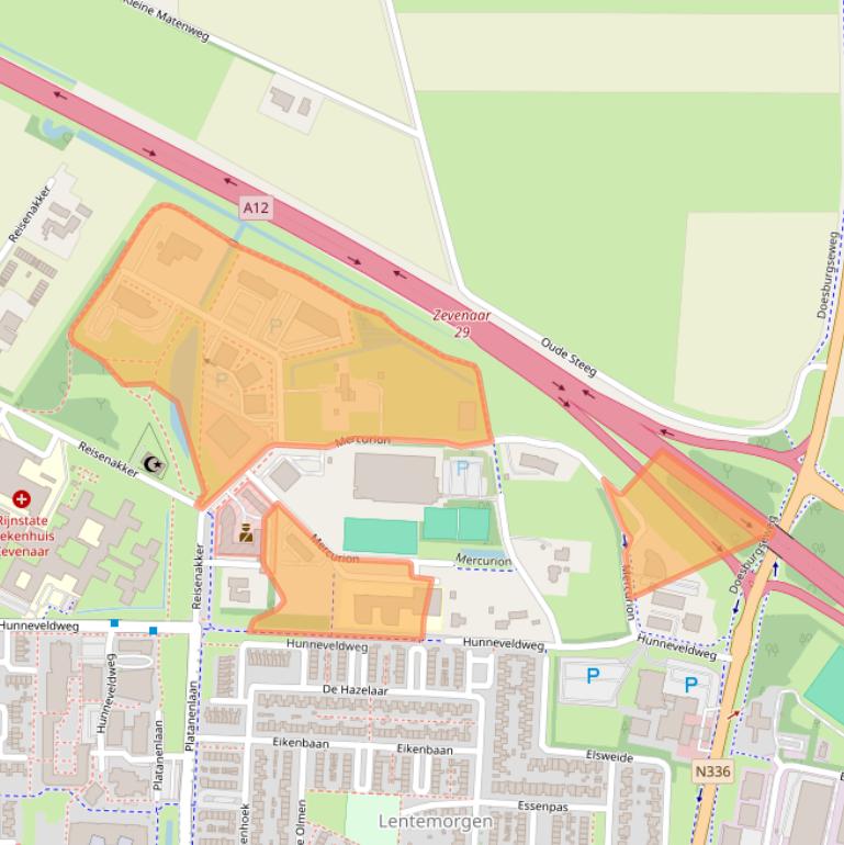 Kaart van postcodegebied 6903PZ.