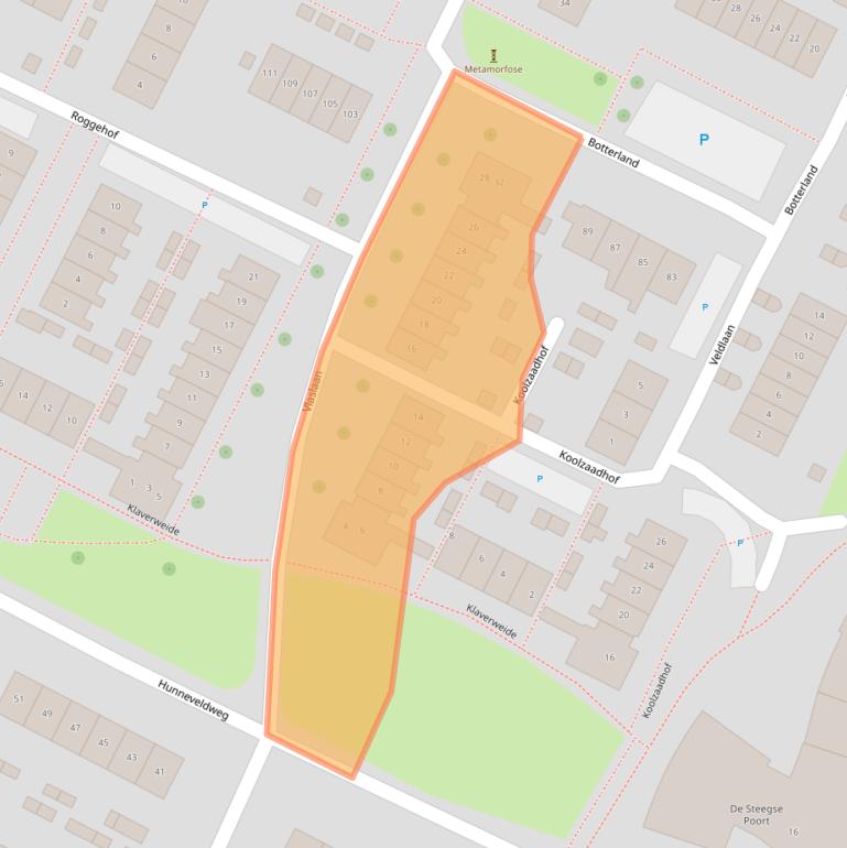 Kaart van postcodegebied 6903RG.