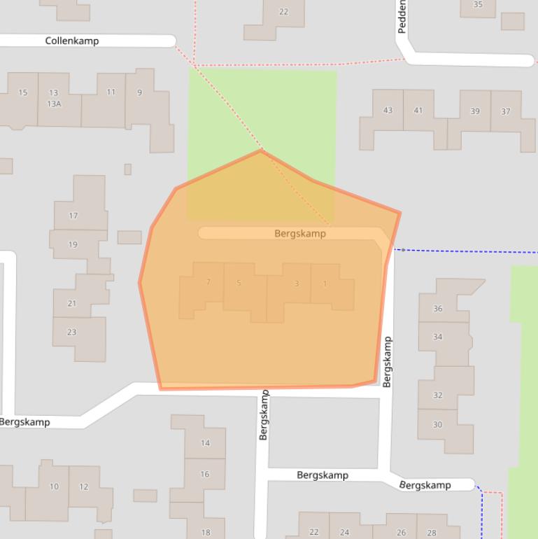 Kaart van postcodegebied 6903VN.