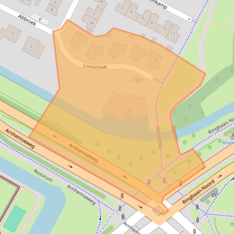 Kaart van postcodegebied 6903WE.