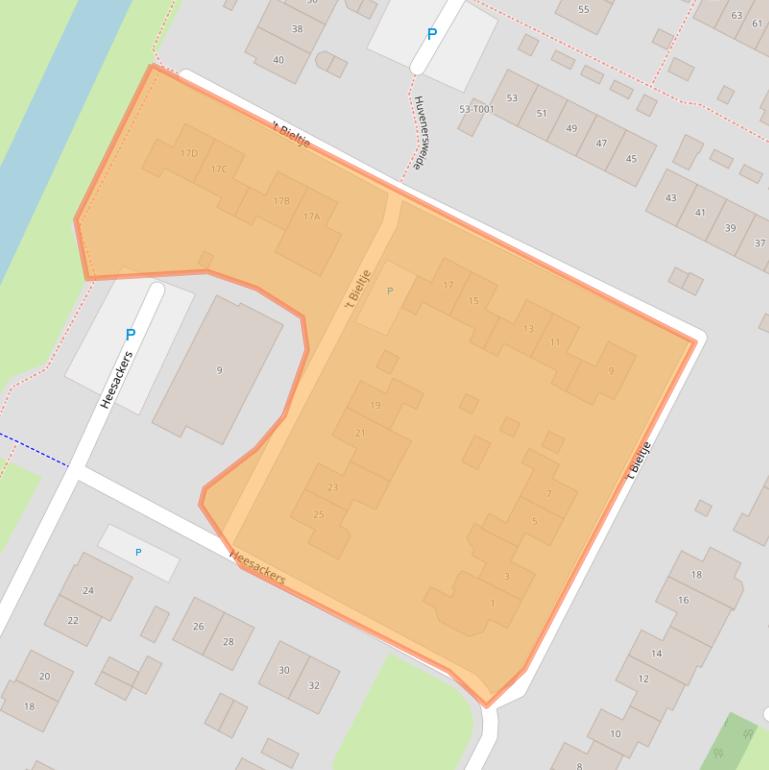 Kaart van postcodegebied 6903WH.