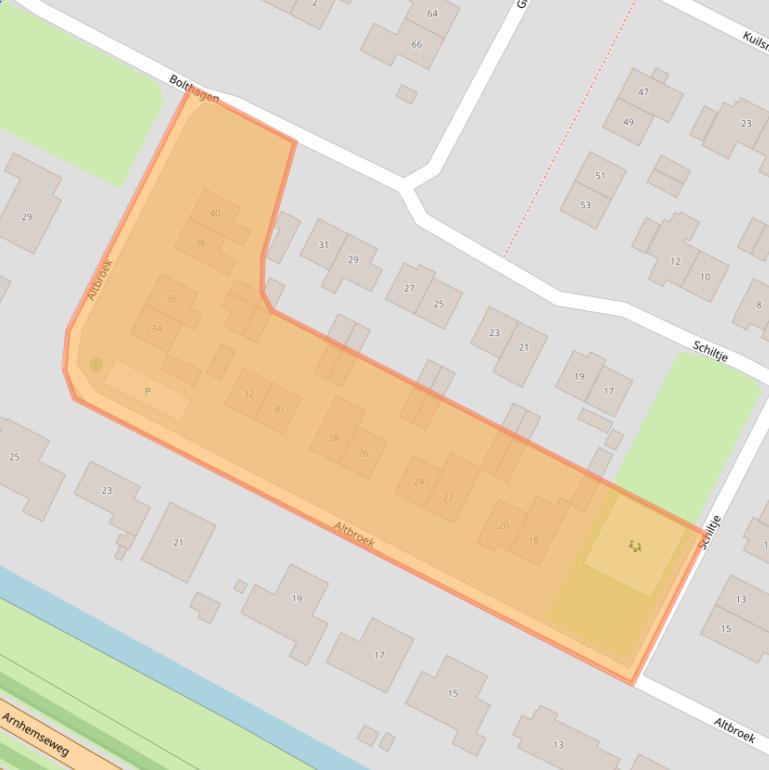 Kaart van postcodegebied 6903WN.