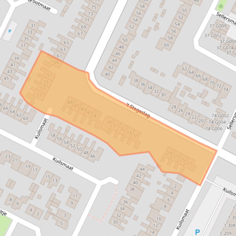 Kaart van postcodegebied 6903XS.