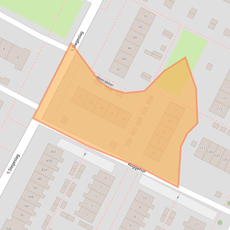 Kaart van postcodegebied 6903XZ.