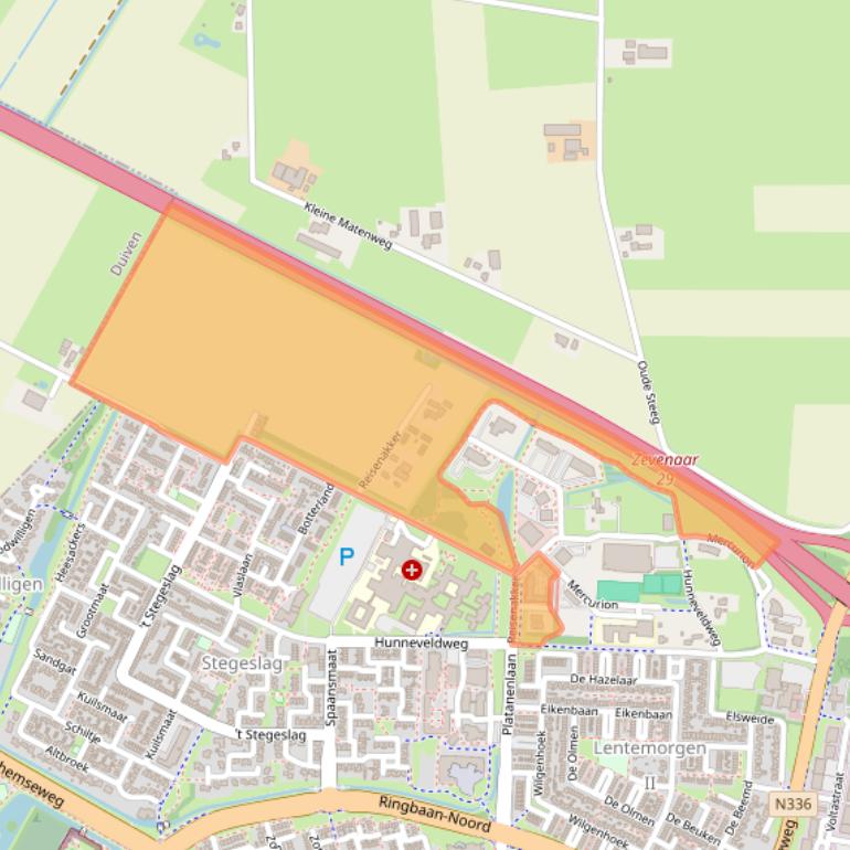 Kaart van postcodegebied 6903ZJ.