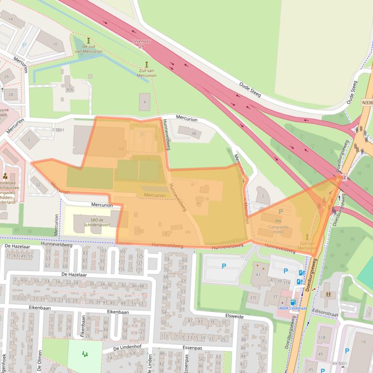 Kaart van postcodegebied 6903ZM.