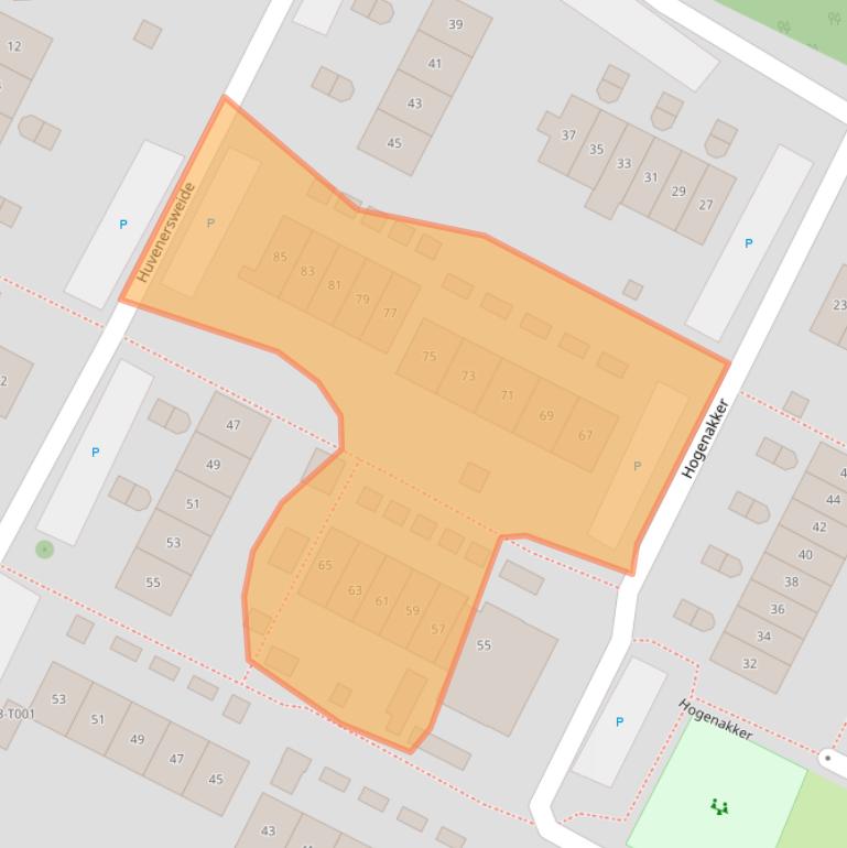 Kaart van postcodegebied 6903ZS.