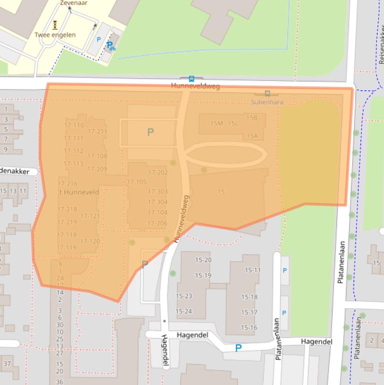 Kaart van postcodegebied 6903ZZ.