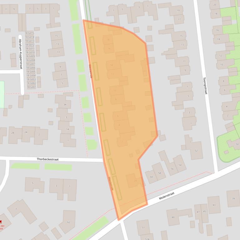 Kaart van postcodegebied 6904AD.