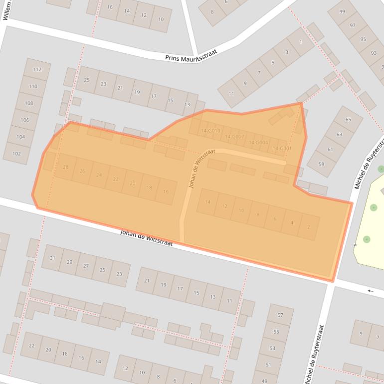 Kaart van postcodegebied 6904AK.