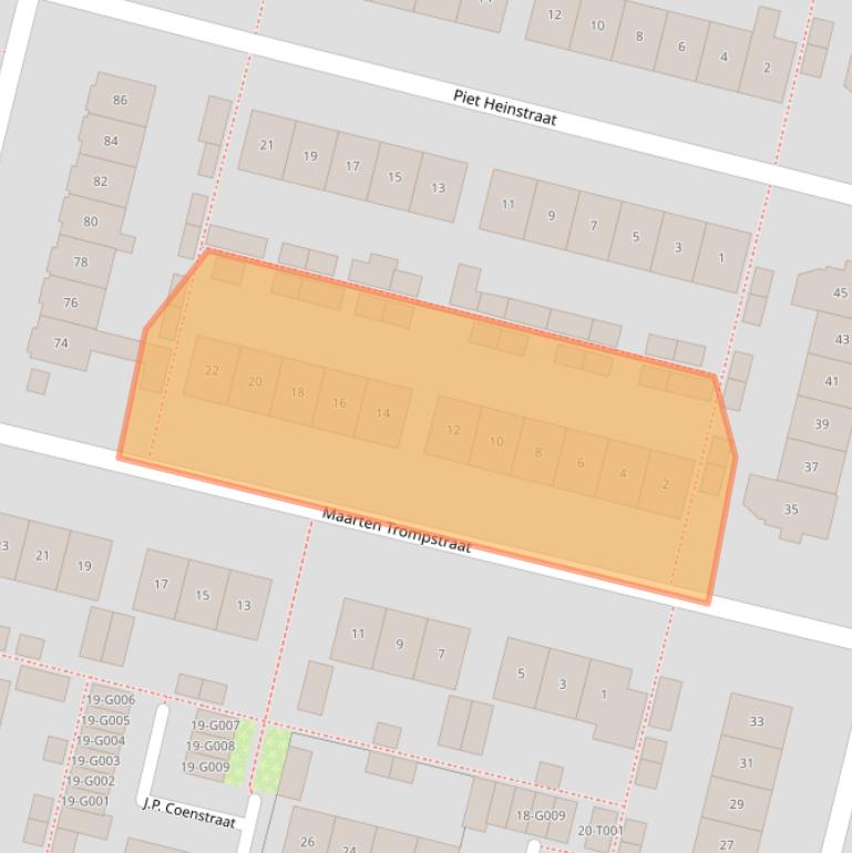 Kaart van postcodegebied 6904AP.