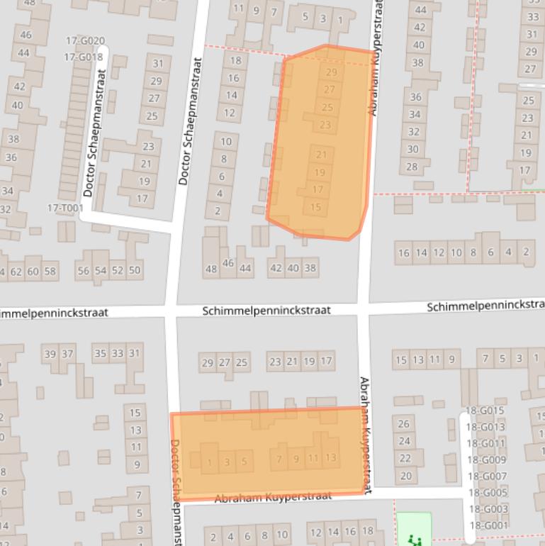 Kaart van postcodegebied 6904BG.