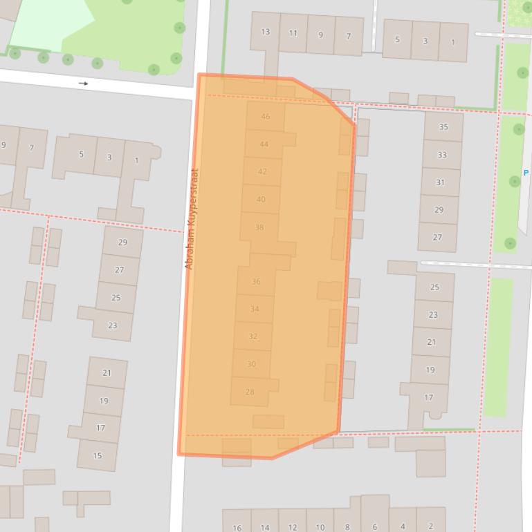 Kaart van postcodegebied 6904BJ.