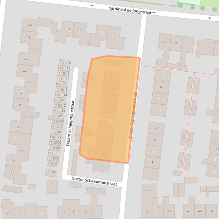 Kaart van postcodegebied 6904BL.