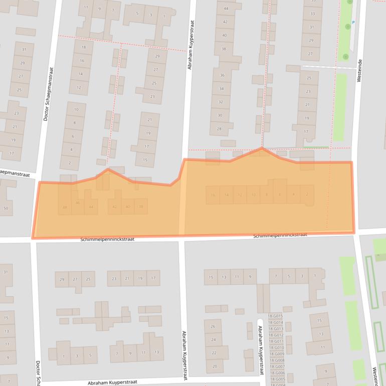 Kaart van postcodegebied 6904BP.