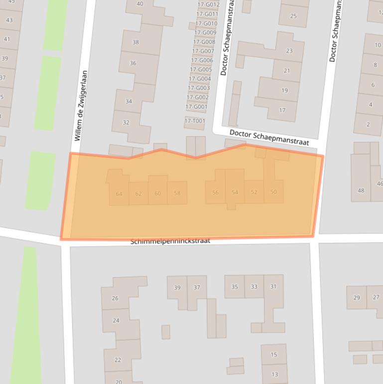 Kaart van postcodegebied 6904BR.