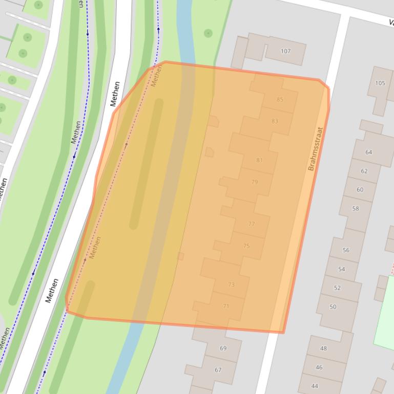 Kaart van postcodegebied 6904DC.