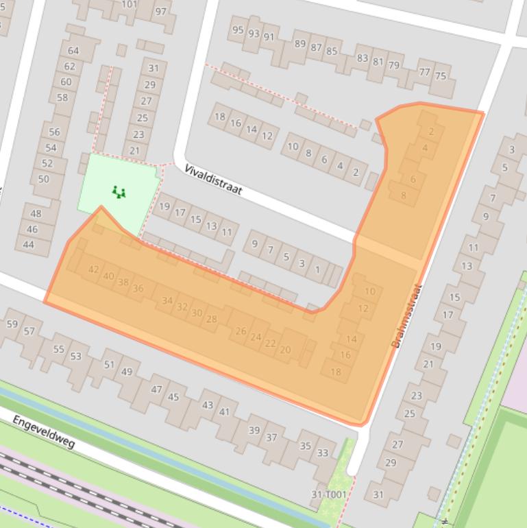 Kaart van postcodegebied 6904DD.