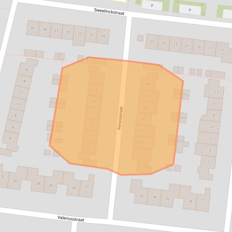 Kaart van postcodegebied 6904EB.