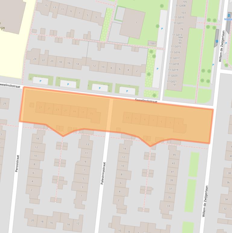 Kaart van postcodegebied 6904EC.