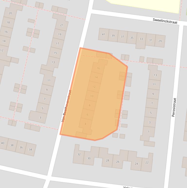 Kaart van postcodegebied 6904EL.