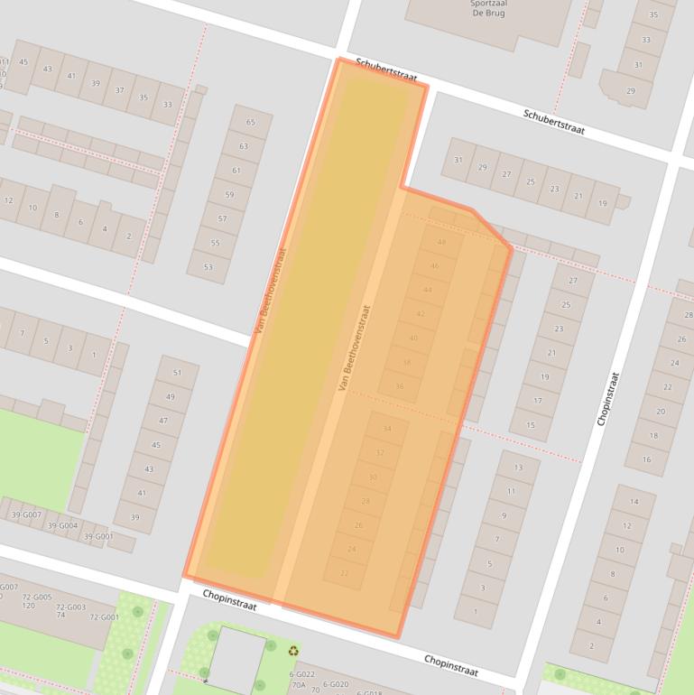 Kaart van postcodegebied 6904EM.