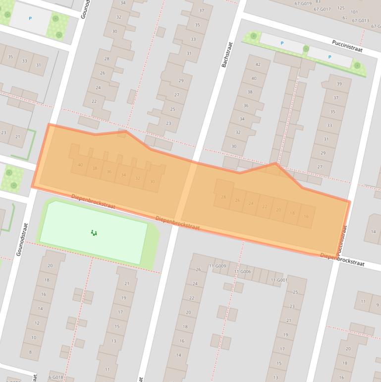 Kaart van postcodegebied 6904ES.
