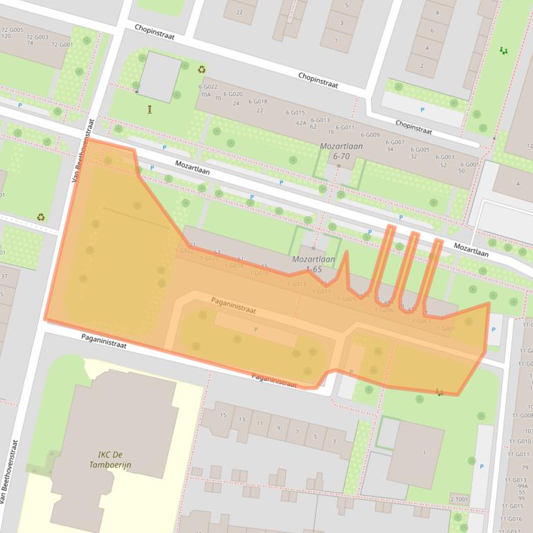 Kaart van postcodegebied 6904GA.