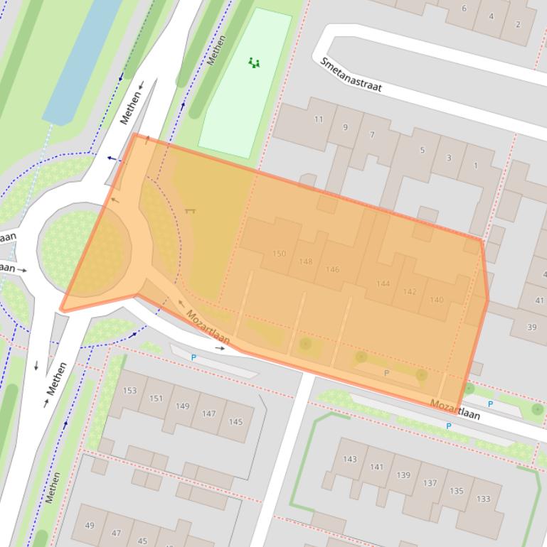 Kaart van postcodegebied 6904GL.