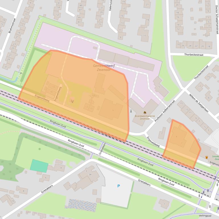Kaart van postcodegebied 6904GM.