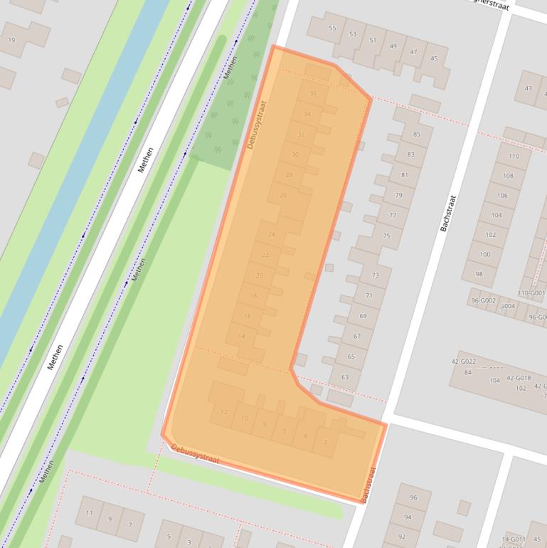 Kaart van postcodegebied 6904HH.