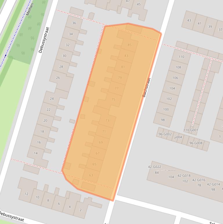 Kaart van postcodegebied 6904HM.