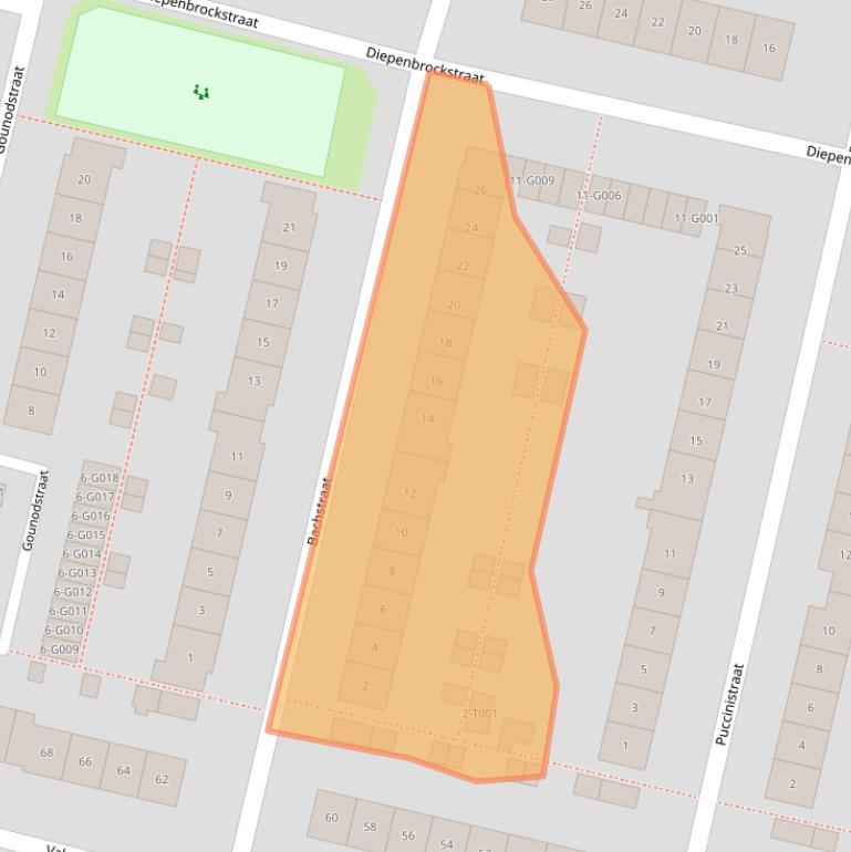 Kaart van postcodegebied 6904HP.