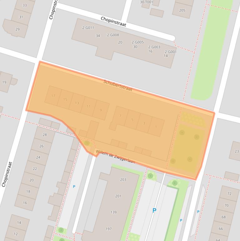 Kaart van postcodegebied 6904JG.