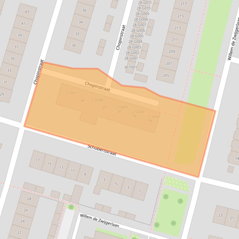 Kaart van postcodegebied 6904JK.