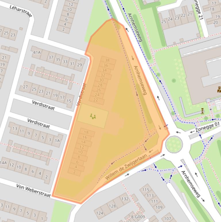 Kaart van postcodegebied 6904KG.