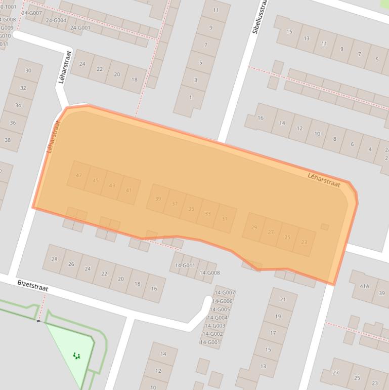 Kaart van postcodegebied 6904KJ.