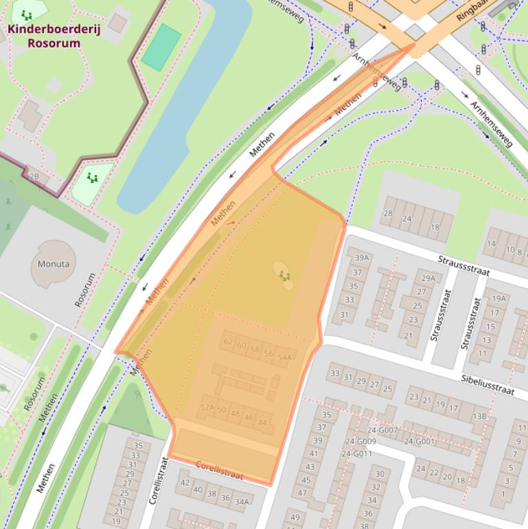 Kaart van postcodegebied 6904KS.