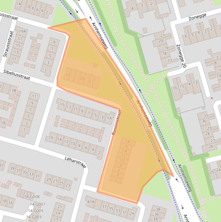 Kaart van postcodegebied 6904KV.