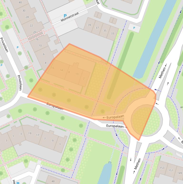 Kaart van postcodegebied 6904LB.