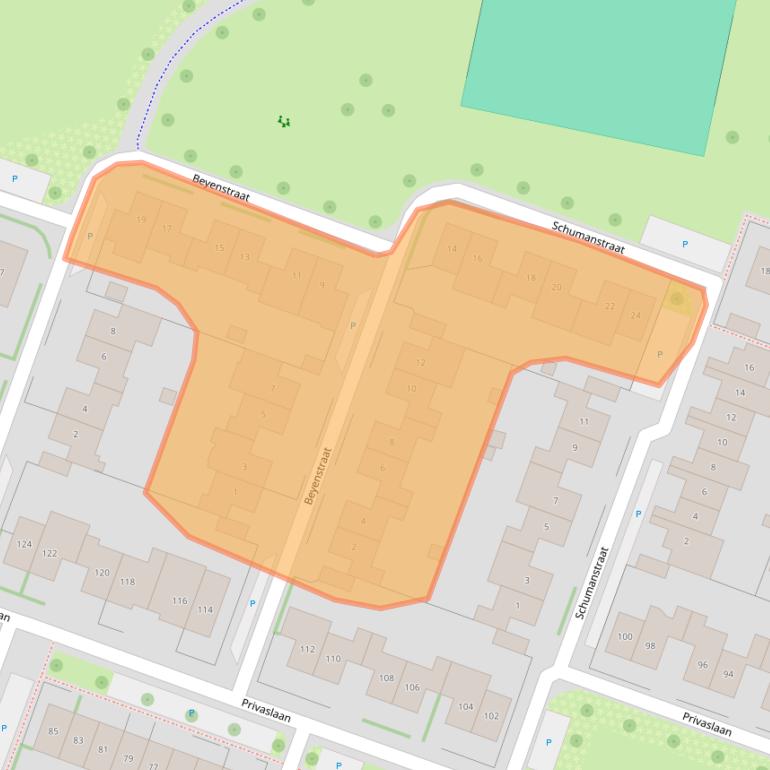 Kaart van postcodegebied 6904LL.