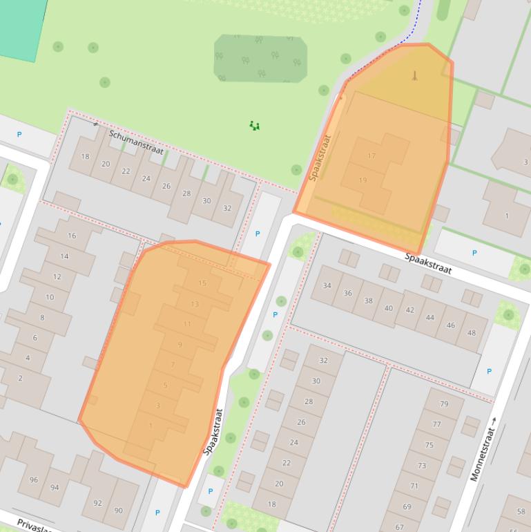 Kaart van postcodegebied 6904LN.