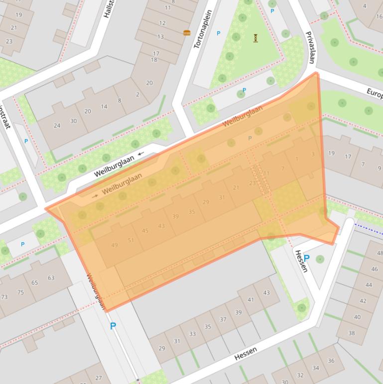Kaart van postcodegebied 6904MA.