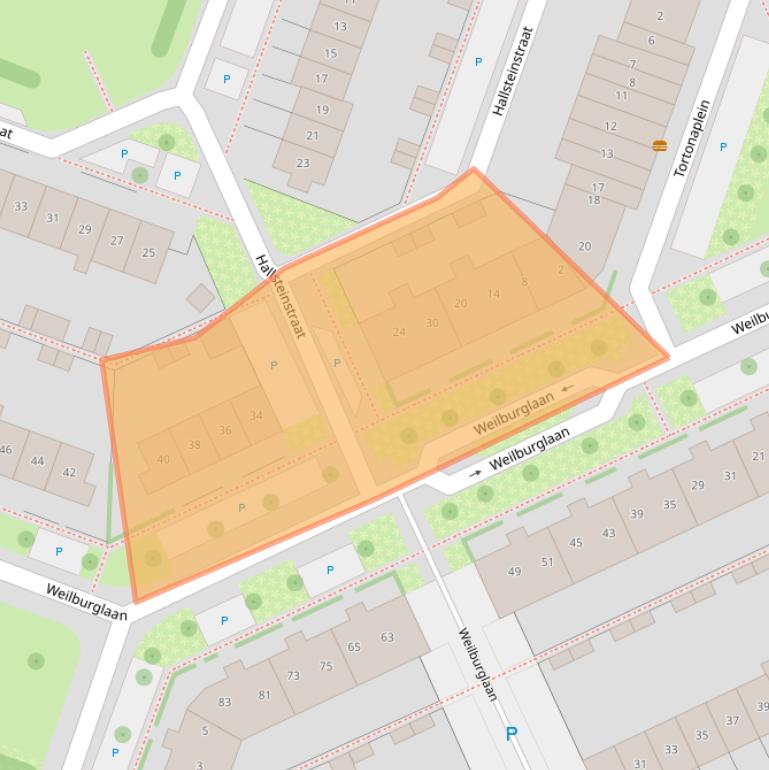 Kaart van postcodegebied 6904MD.