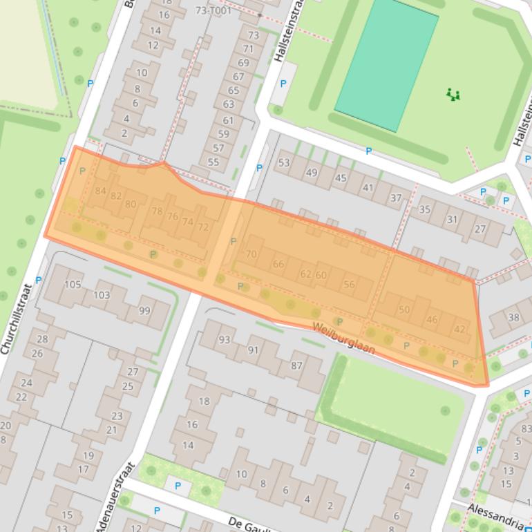 Kaart van postcodegebied 6904ME.