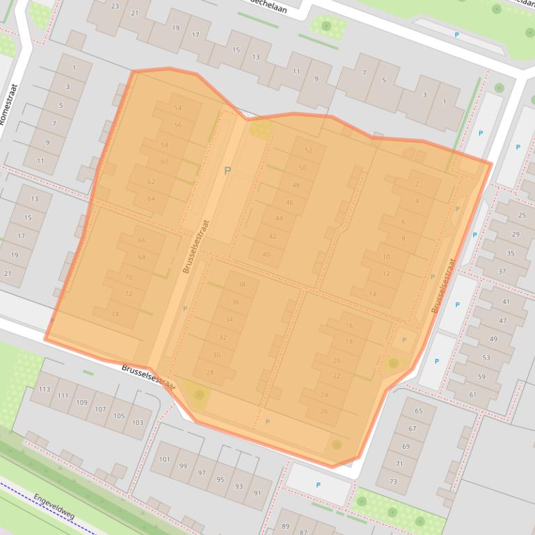 Kaart van postcodegebied 6904NL.