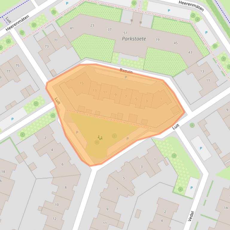 Kaart van postcodegebied 6904PA.